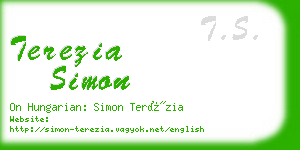 terezia simon business card